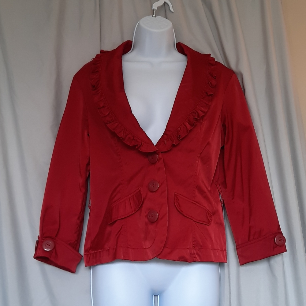 Crop cigar jacket